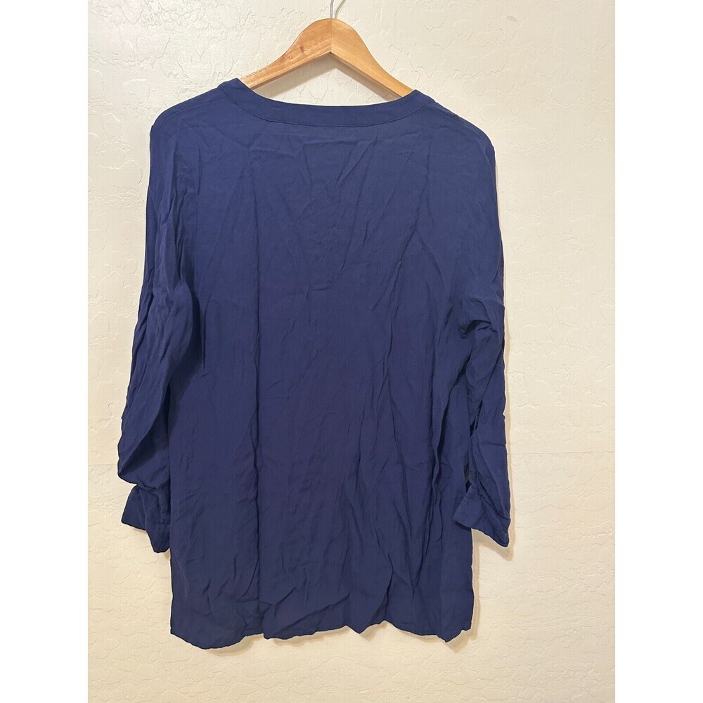 Soft Surroundings Womans Tunic Top Size‎ XL High Low 3/4 Sleeve Boho Lagenlook - Picture 8 of 13